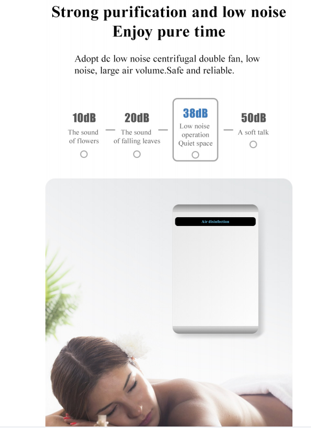 HCP-120HD 2020 elevator air purifier with Plasma and negative oxygen ions wall mounted type