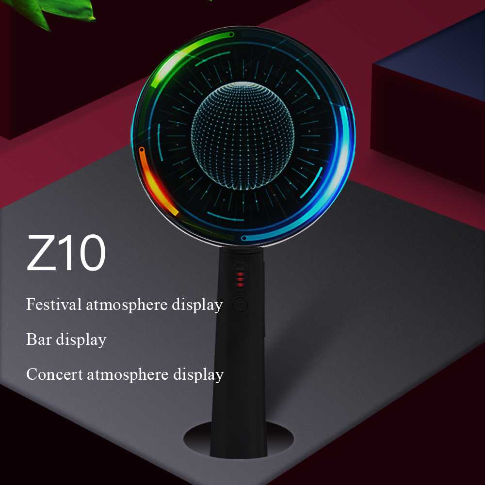 Z10 10cm hand 3d led hologram fan display,3d floating image led fan for concert /bar/super start 